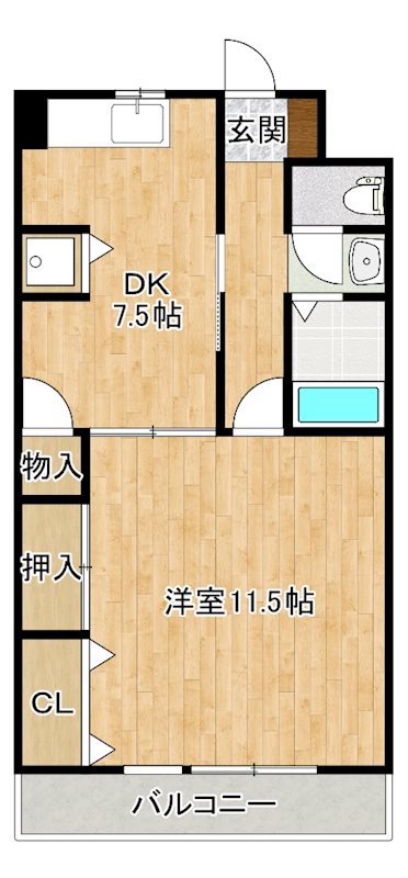 リバーサイド東櫛原の間取り