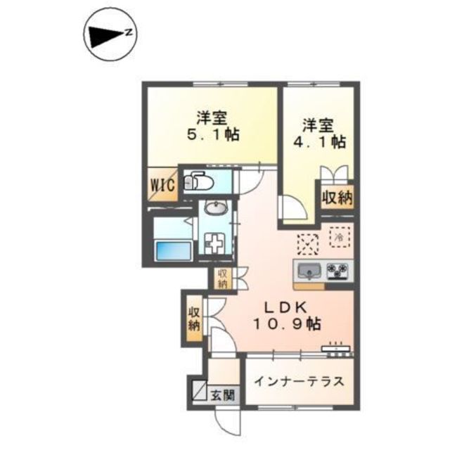 ハートランド長沼Iの間取り