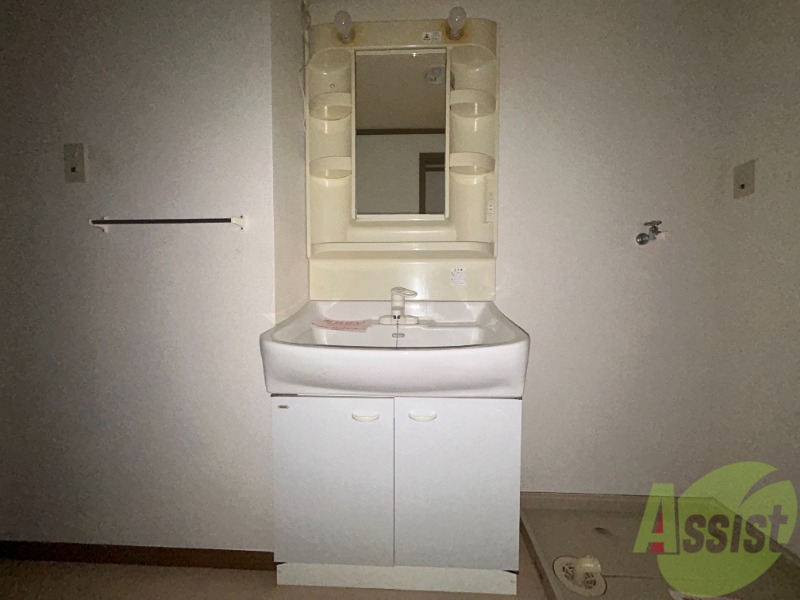 洗面設備　シャンプードレッサーなので身支度しやすそうですね。