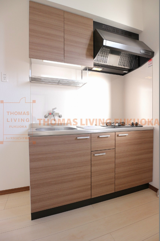 キッチン　2口コンロついてきます。