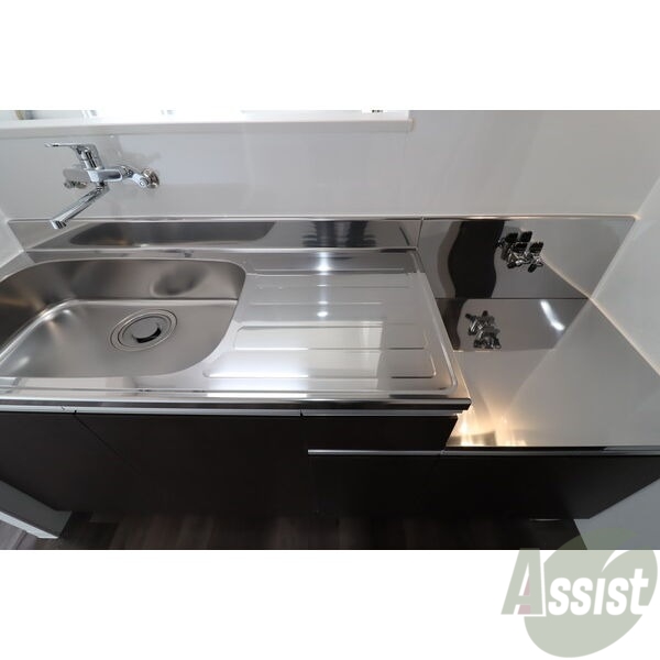 キッチン　清潔感がありお洒落なキッチンになっていました！