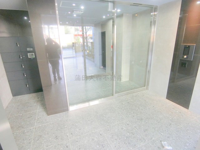 エントランス　防犯カメラTVモニター付オートロック宅配BOXメールBOX管