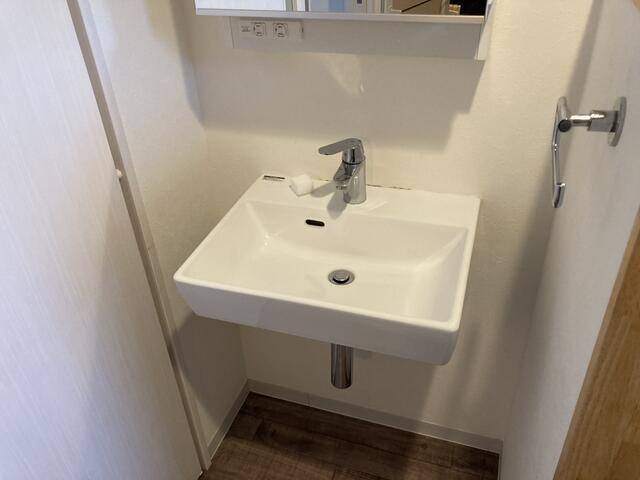 洗面設備　追焚機能付きです