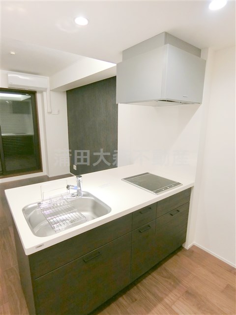 キッチン　2口IHシステムキッチン　カウンターキッチン