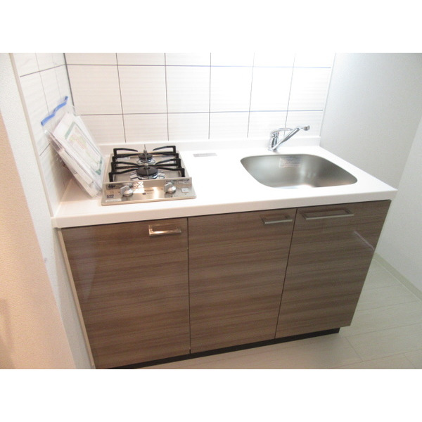 キッチン　２口ガスキッチンです