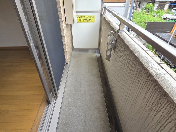 バルコニー　同物件別部屋参考写真です