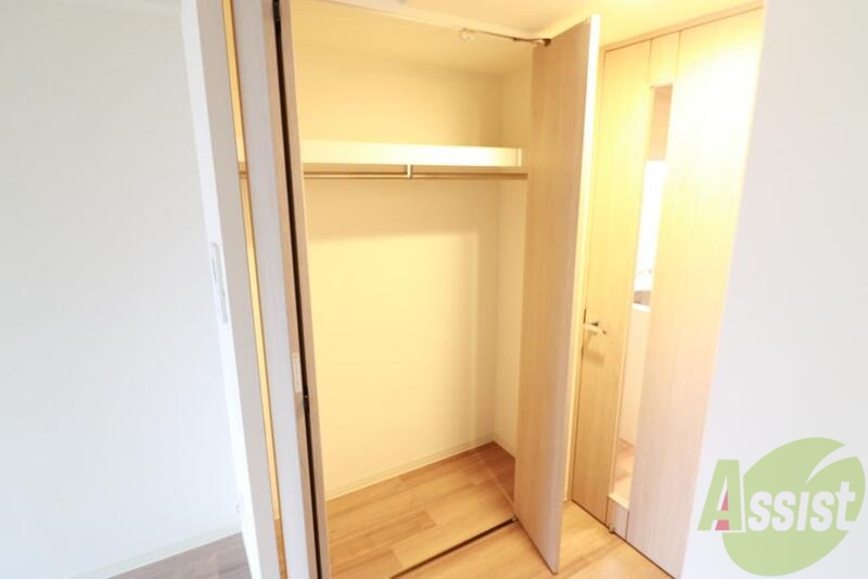 収納　使いやすいクローゼットタイプです。