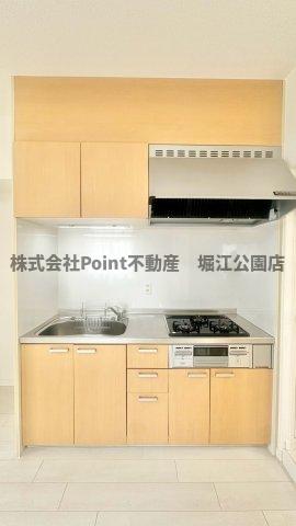 地下鉄千日前線 阿波座駅 徒歩2分 11階建 築41年のキッチン写真
