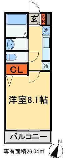 グランクラッセ津田沼Bの間取り写真
