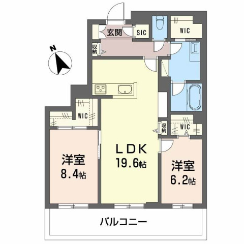 クレイエールの間取り写真