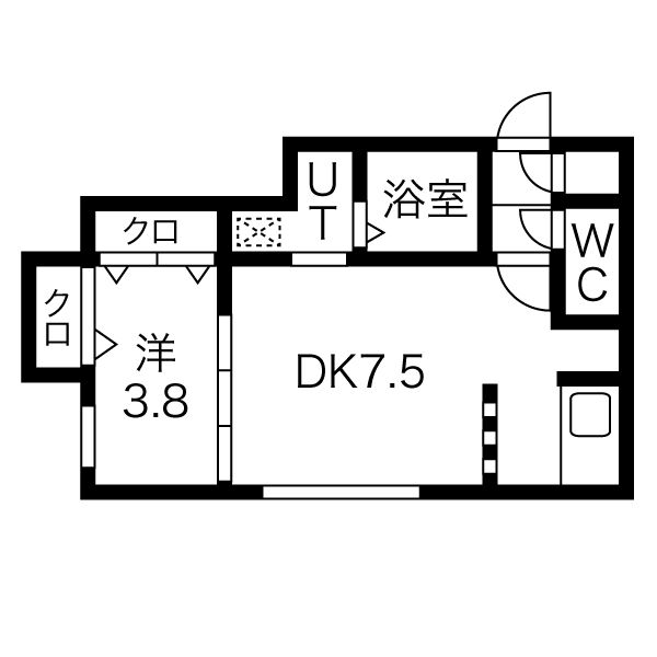 地下鉄東西線 西１１丁目駅 徒歩8分 5階建 築8年の間取り写真