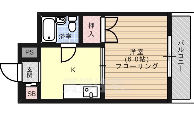 ハイツ北野の間取り写真