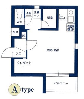 名鉄瀬戸線 大森・金城学院前駅 徒歩5分 4階建 築30年の間取り写真