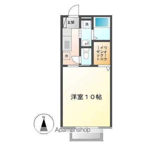ＪＲ福塩線 万能倉駅 徒歩30分 2階建 築22年の間取り写真