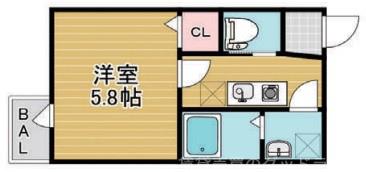 GARNET RESIDENCE MIYAの間取り写真