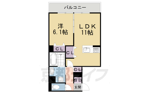 クレリア A棟B棟の間取り写真