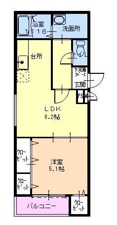 フジパレス深江橋III番館の間取り写真