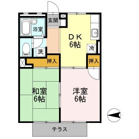 信雄マンションの間取り写真