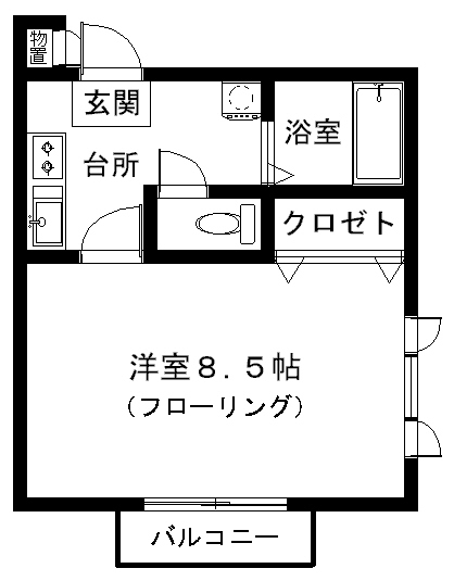 第七斉藤アパートの間取り