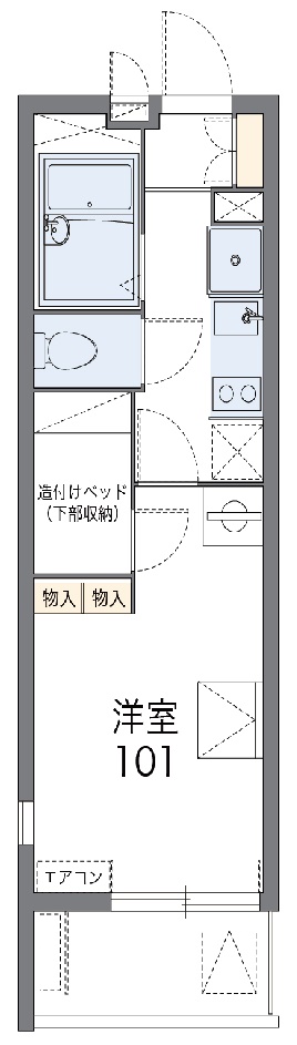 レオパレス扇の間取り