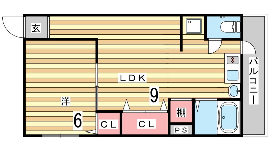 ソレイユ高東の間取り