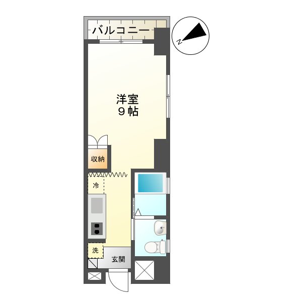 長崎市今博多町のマンションの間取り