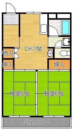 通谷グリーンハイツの間取り