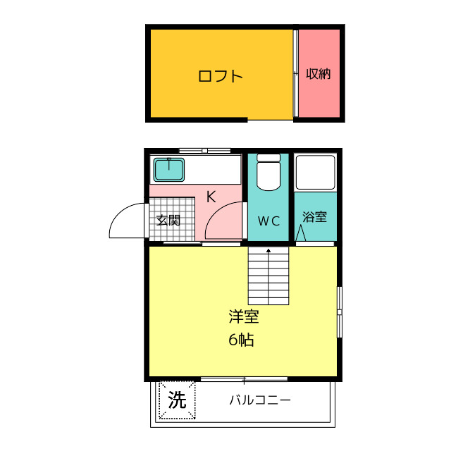 メゾン石崎の間取り