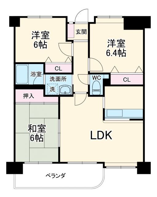 シャロン山之手の間取り