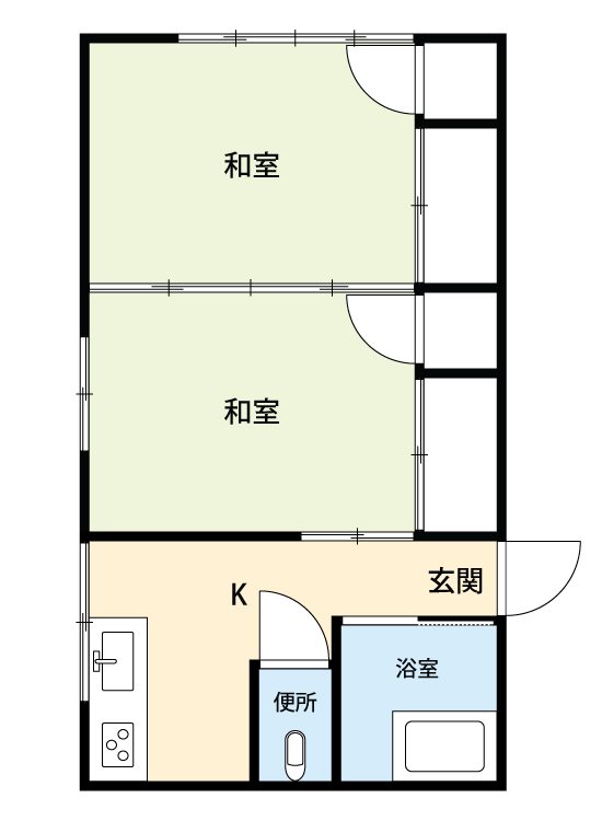 酒井アパートの間取り