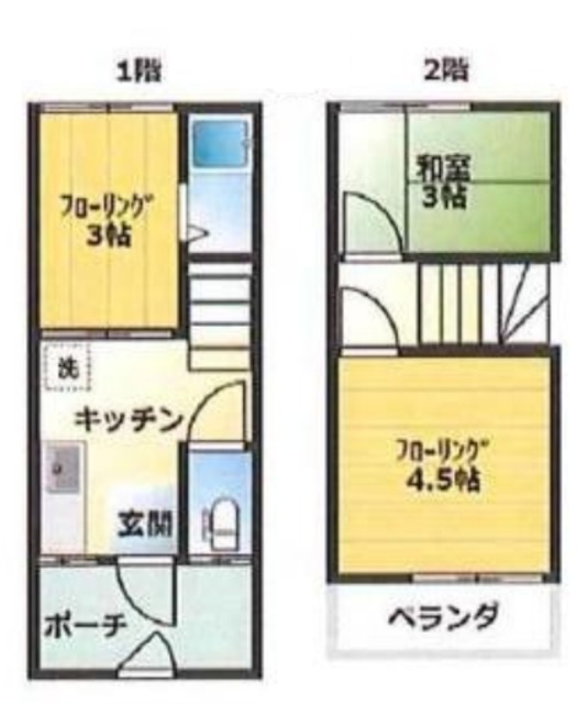 第五双葉荘の間取り