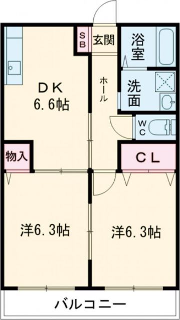 シティハイム　雅の間取り