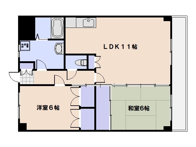 楽々園Nビルの間取り