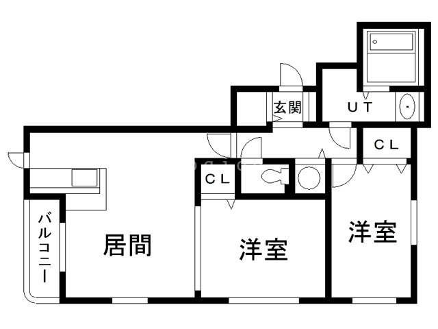 【帯広市東六条南のマンションの間取り】