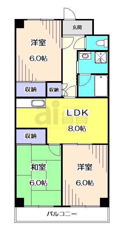 練馬区富士見台のマンションの間取り