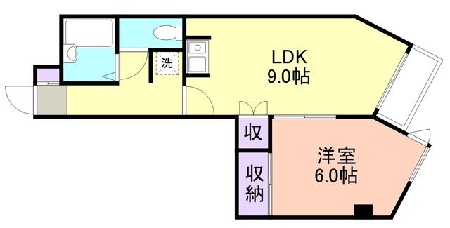 和歌山市三木町堀詰のマンションの間取り