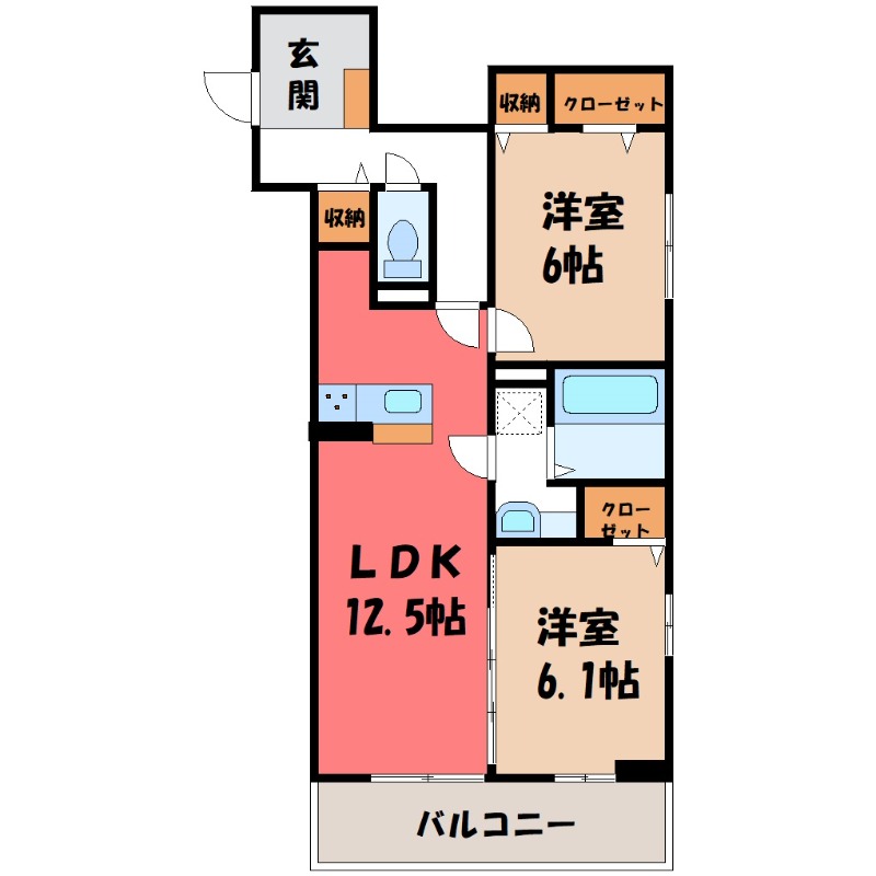 セラヴィ南町の間取り