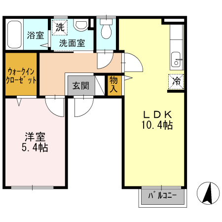 モンシャトー中央の間取り