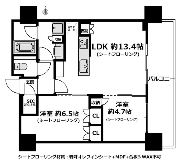 【ＴＨＥ　ＹＯＫＯＨＡＭＡ　ＦＲＯＮＴ　ＴＯＷＥＲの間取り】