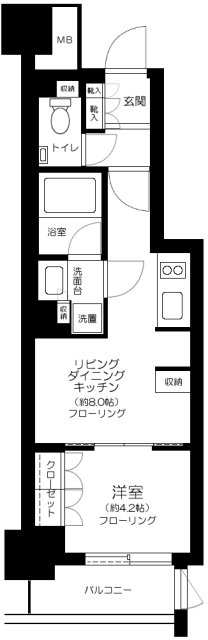 【オープンレジデンシア麻布六本木の間取り】