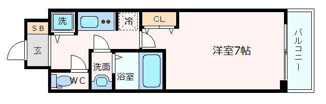 ラヴ神戸三宮の間取り