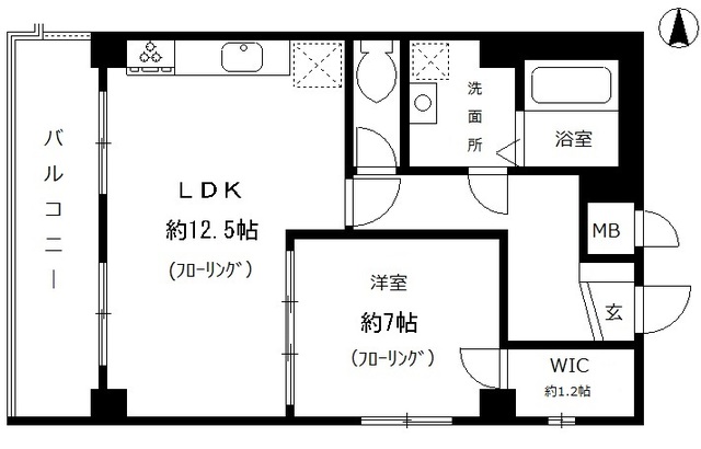 鶴舞北ビルの間取り