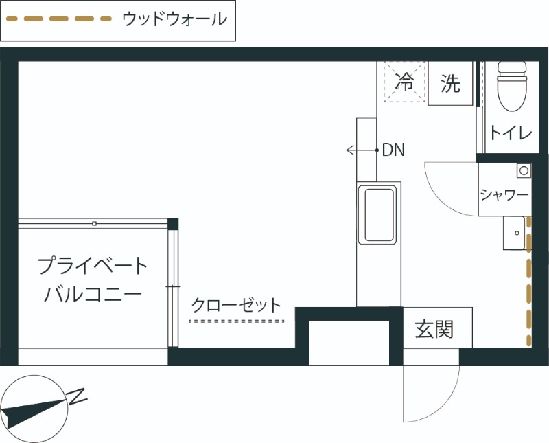【五ッ釜ALLEYの間取り】