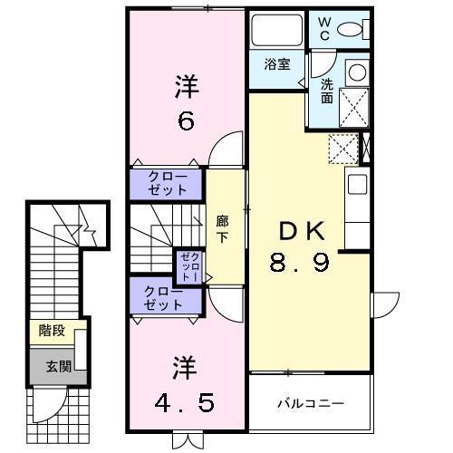 ミドルコートの間取り