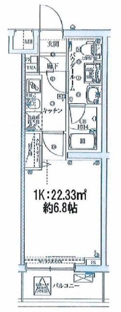 横浜市鶴見区潮田町のマンションの間取り