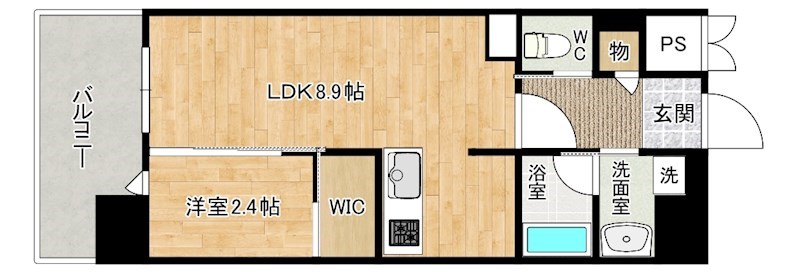 YSP城野(ワイエスピー城野)の間取り