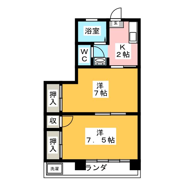 アミティエ伊勢の間取り