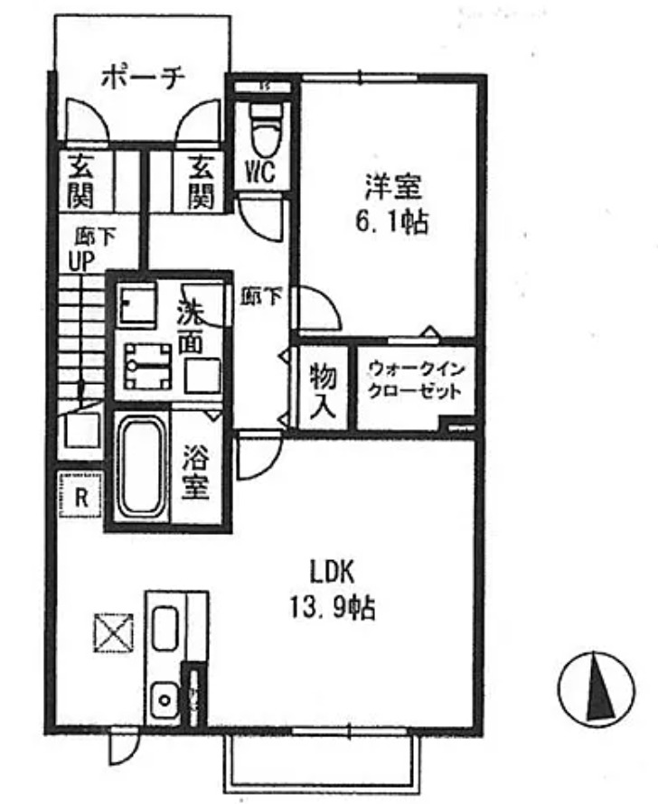 メイ　アジュールCの間取り