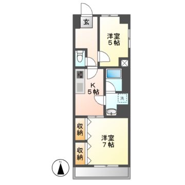 名古屋市中区正木のマンションの間取り