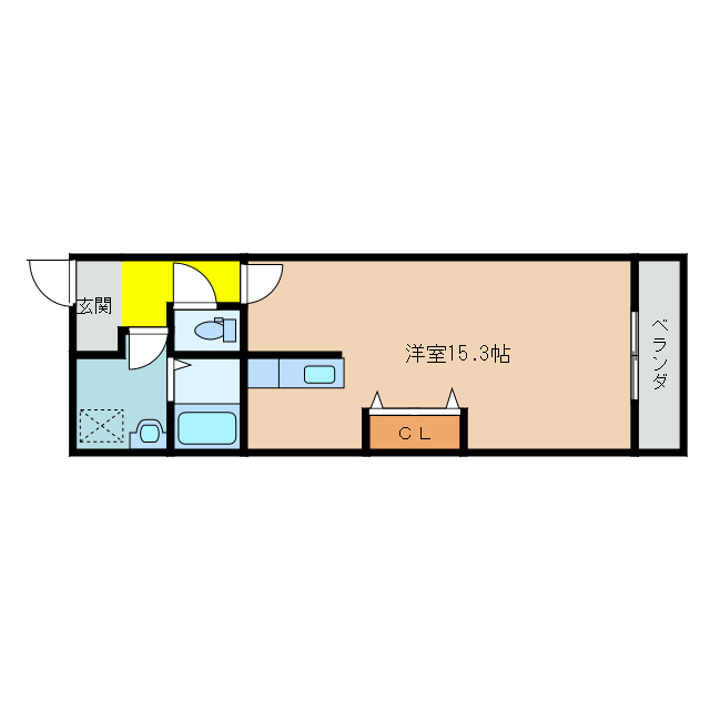 都城市都島町のマンションの間取り